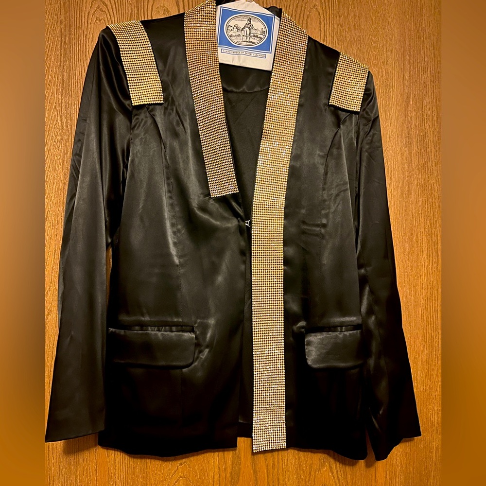 Black and gold blazer